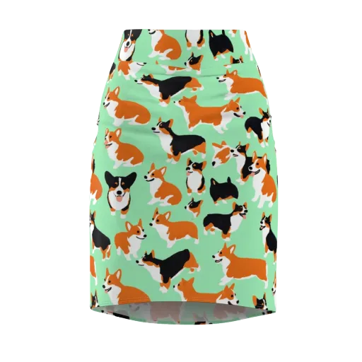 Minted Corgis on a Pencil Skirt