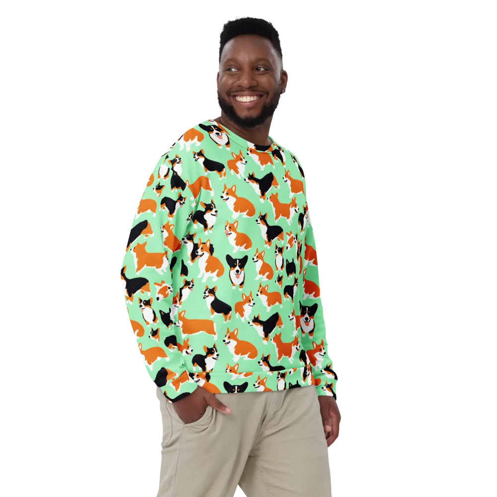 Minted Corgis on Sweatshirt — Front