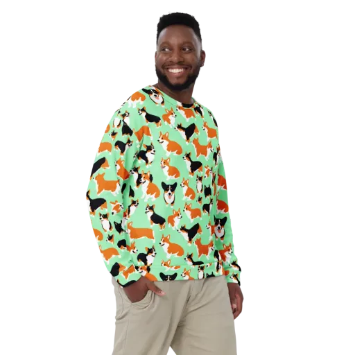 Minted Corgis on a Sweatshirt