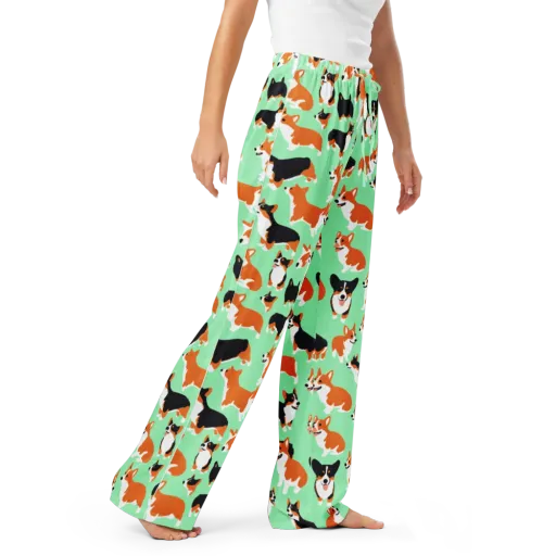 Minted Corgis on a Women's Pajama Pants