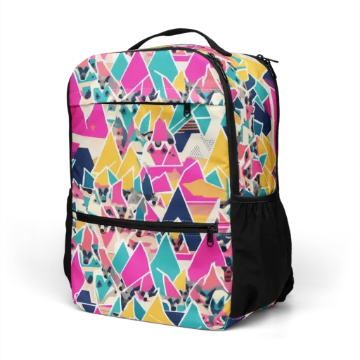 Kaleido Canines on a Utility Backpack