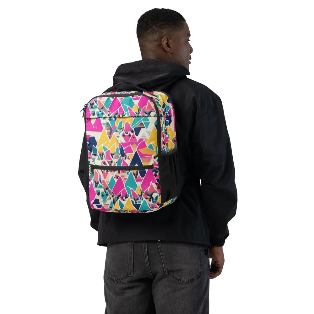 Kaleido Canines on Utility Backpack — Back