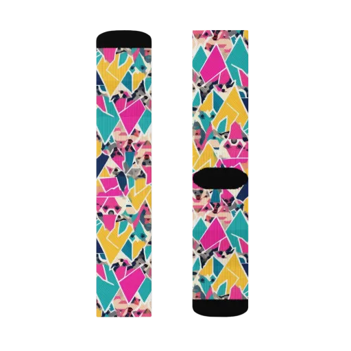 Kaleido Canines on a Socks