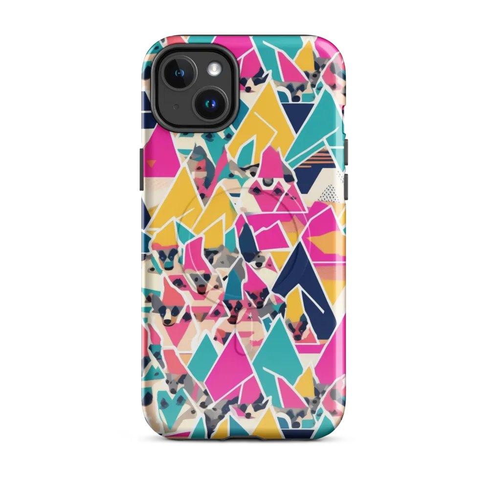 Kaleido Canines on MagSafe Tough Case for iPhone® — Front