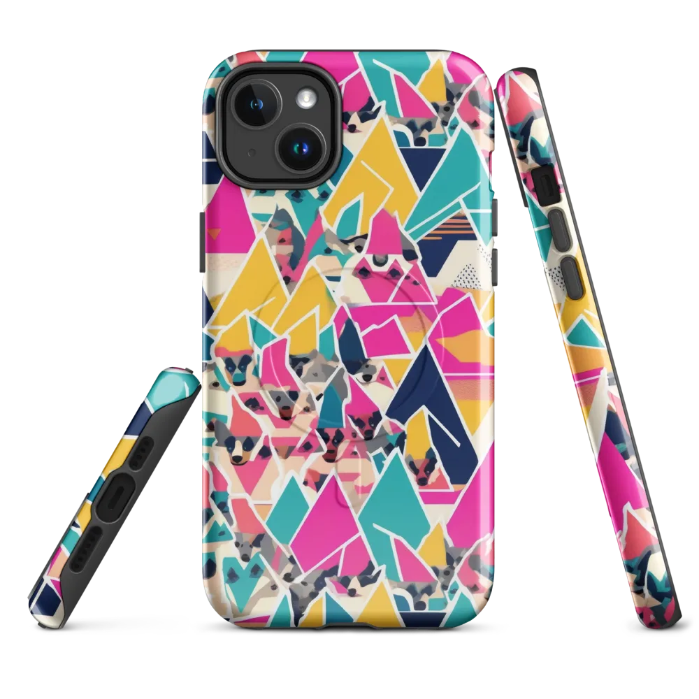 Kaleido Canines on MagSafe Tough Case for iPhone® — Front