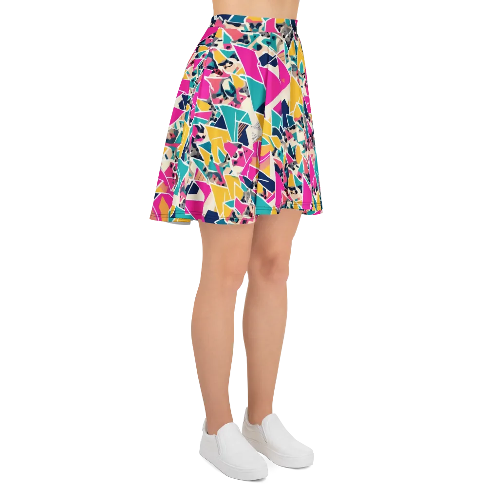 Kaleido Canines on Skater Skirt — Right