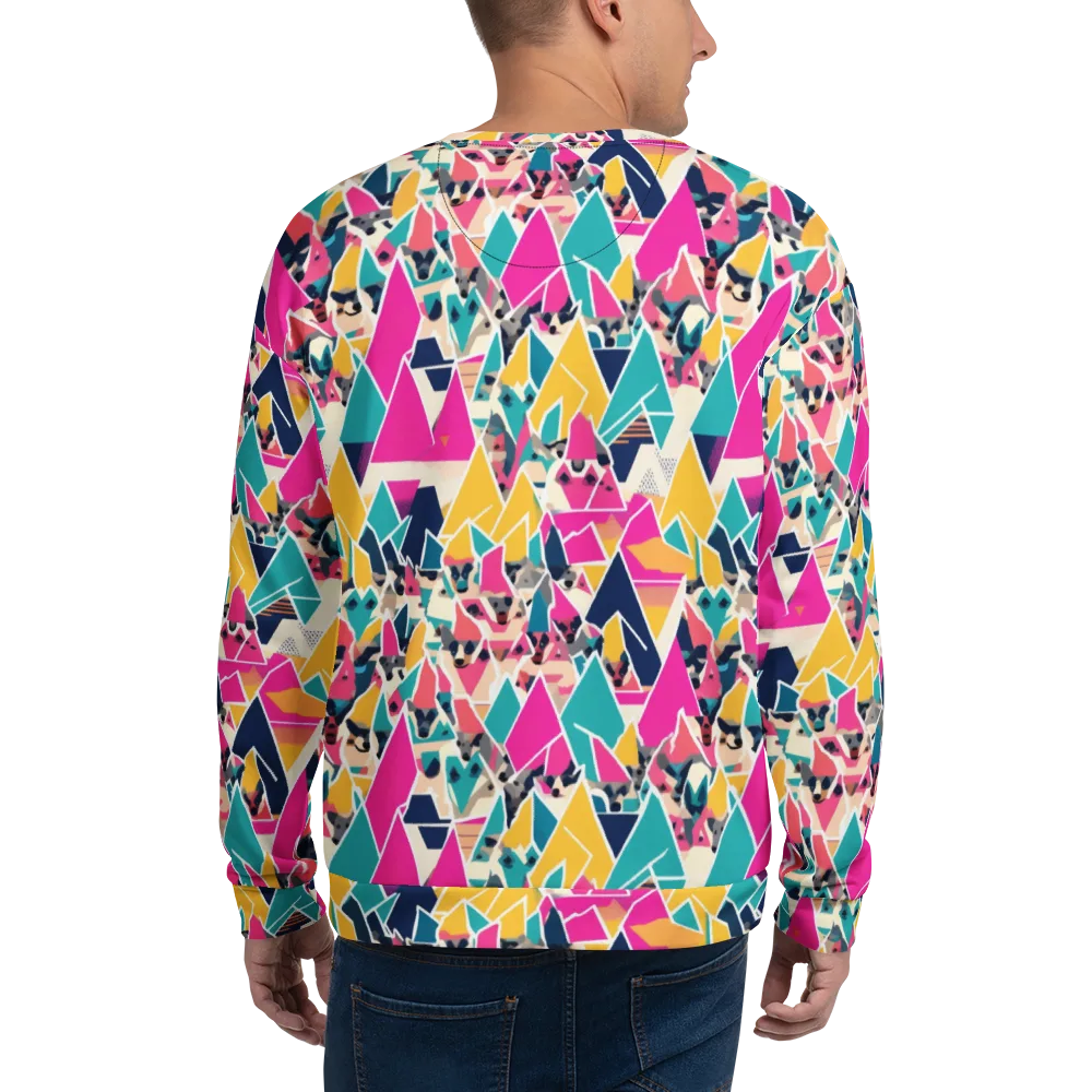 Kaleido Canines on Sweatshirt — Back