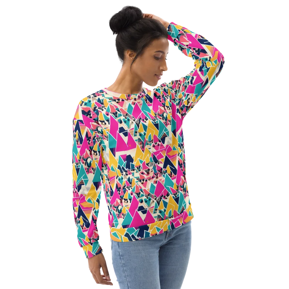Kaleido Canines on Sweatshirt — Right Front