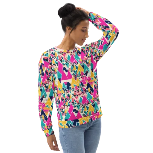 Kaleido Canines on a Sweatshirt