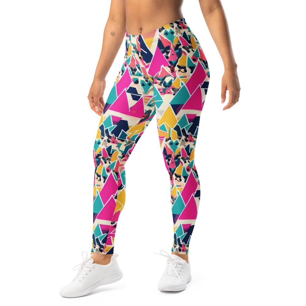 Kaleido Canines on Leggings — Left Front