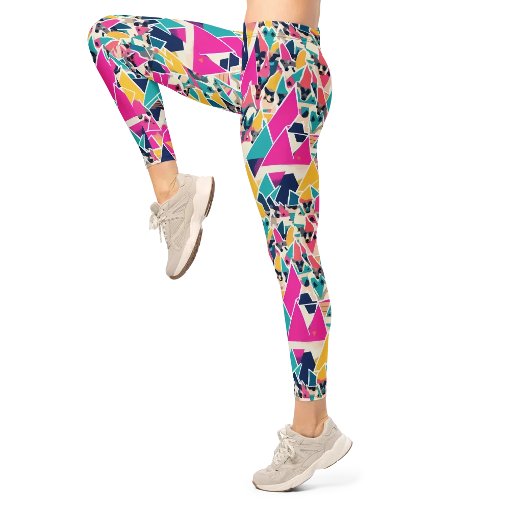 Kaleido Canines on Leggings — Left