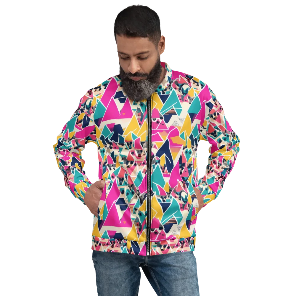Kaleido Canines on Bomber Jacket — Front
