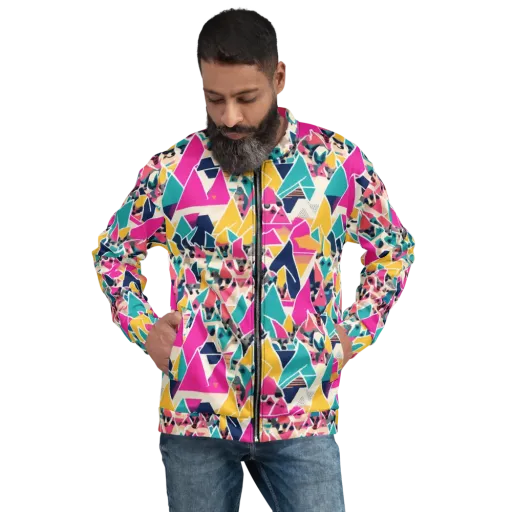 Kaleido Canines on a Bomber Jacket