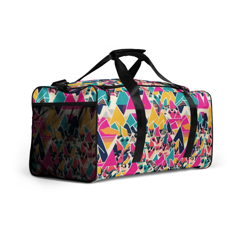 Kaleido Canines on Duffle Bag — Right Front