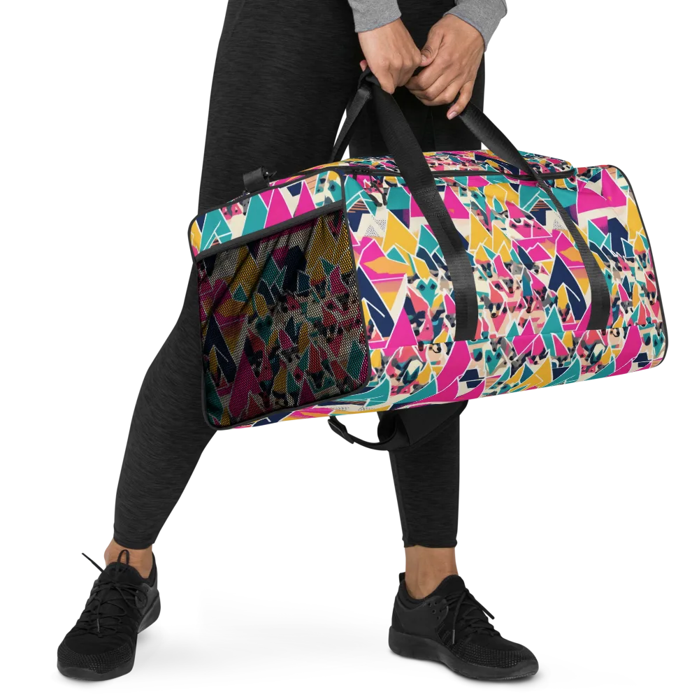 Kaleido Canines on Duffle Bag — Right Front