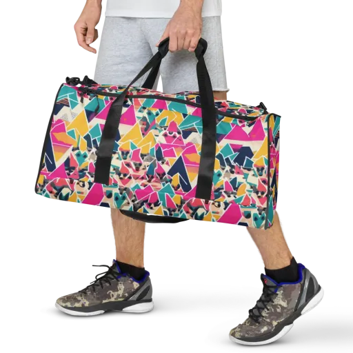 Kaleido Canines on a Duffle Bag
