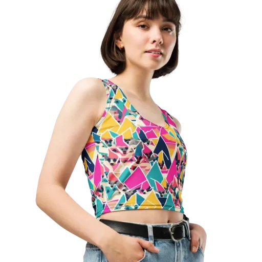Kaleido Canines on a Crop Top