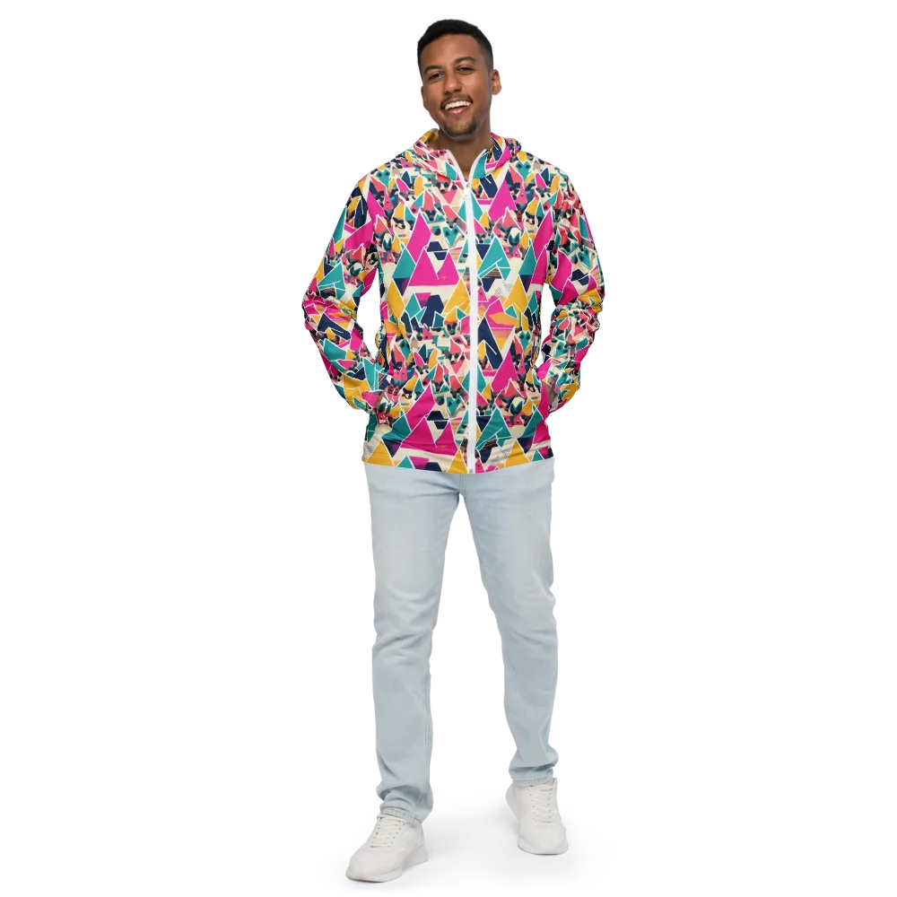 Kaleido Canines on Men's Windbreaker — Front