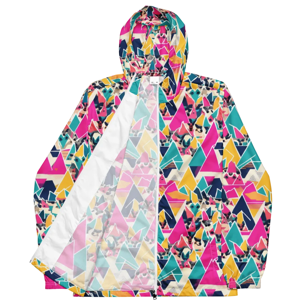 Kaleido Canines on Men's Windbreaker — Front