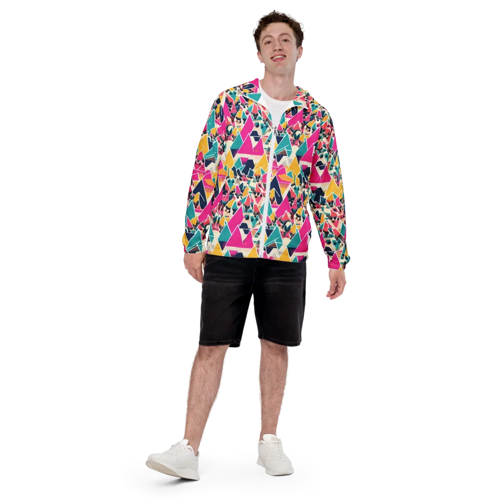 Kaleido Canines on Men's Windbreaker — Front