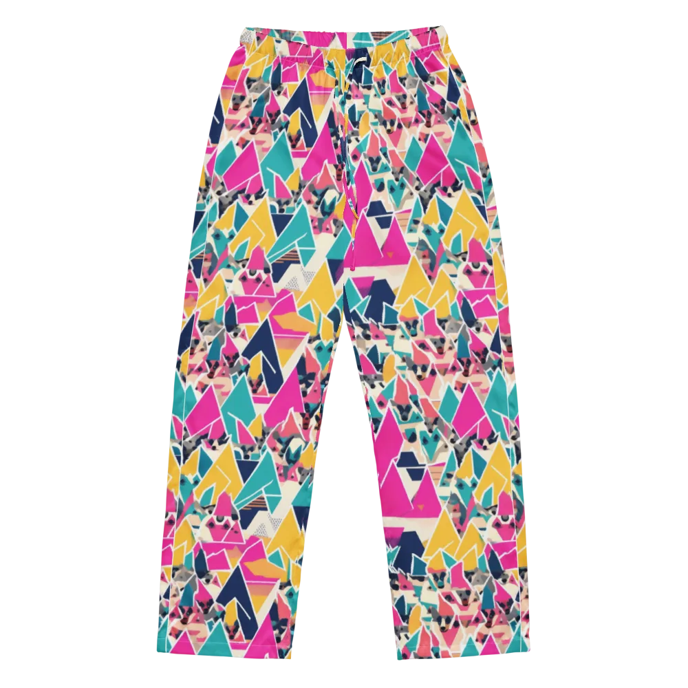 Kaleido Canines on Women's Pajama Pants — Front