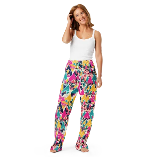 Kaleido Canines on a Women's Pajama Pants