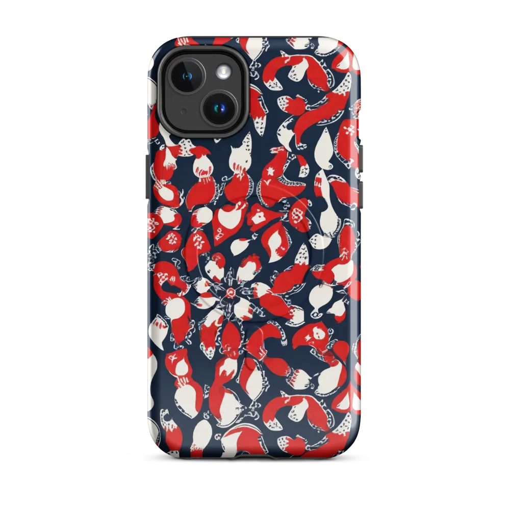 Crimson Koi Garden on MagSafe Tough Case for iPhone® — Front