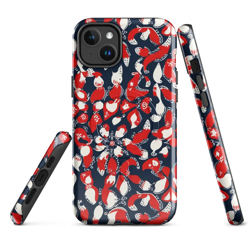 Crimson Koi Garden on MagSafe Tough Case for iPhone® — Front