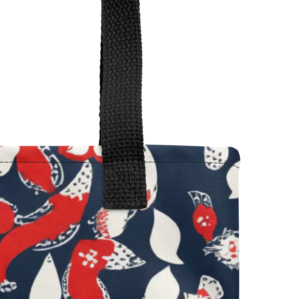 Crimson Koi Garden on Tote Bag — Product details