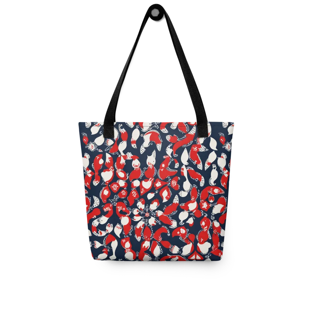 Crimson Koi Garden on Tote Bag — Front