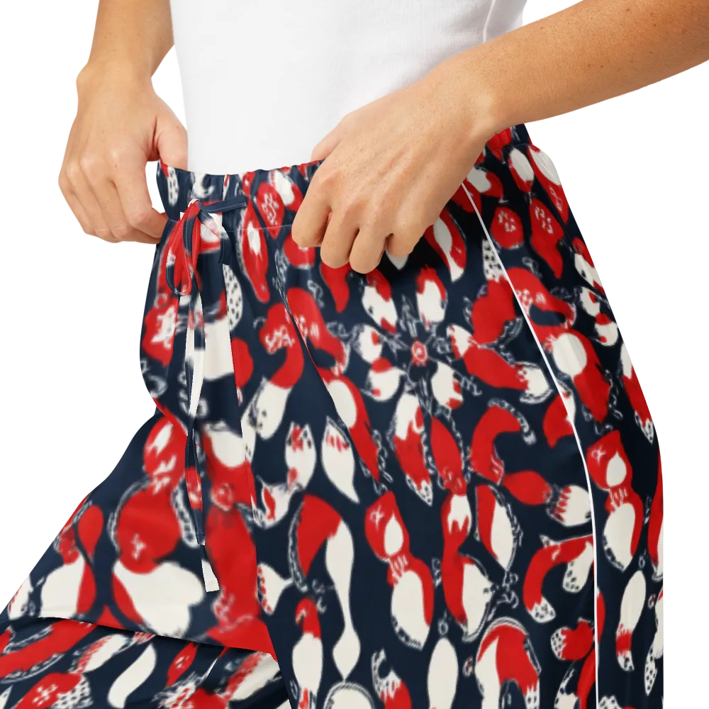 Crimson Koi Garden on Women's Pajama Pants — Product details