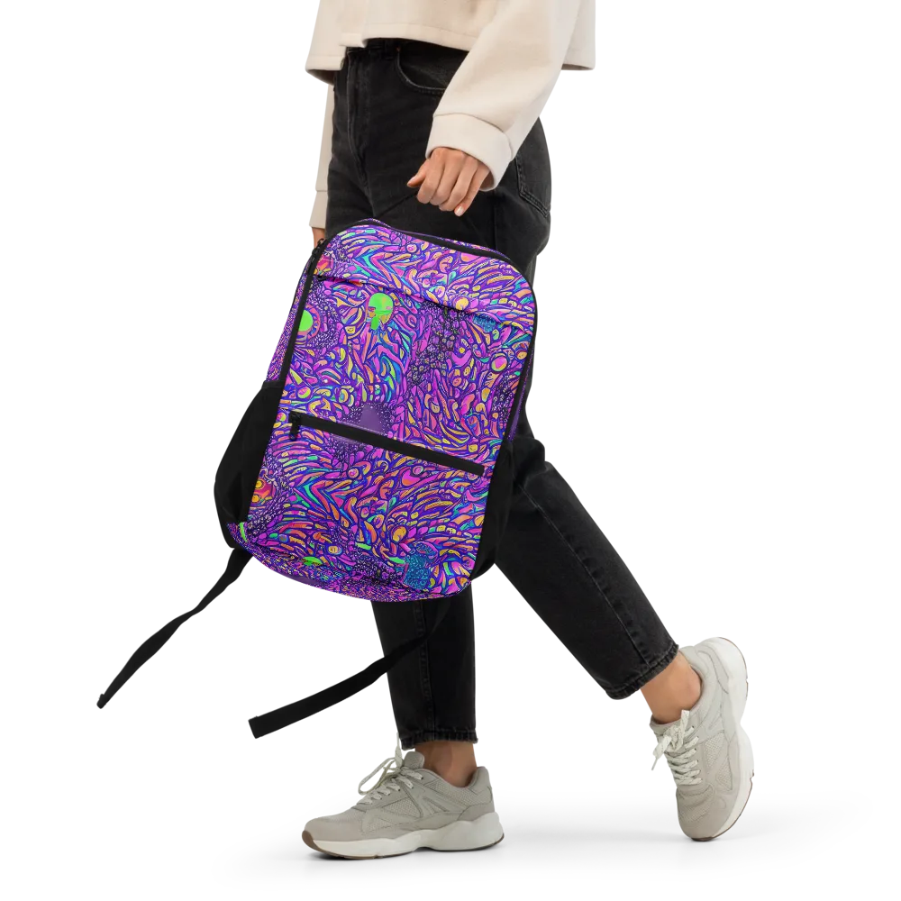 Psychedelic Bloom on Utility Backpack — Front
