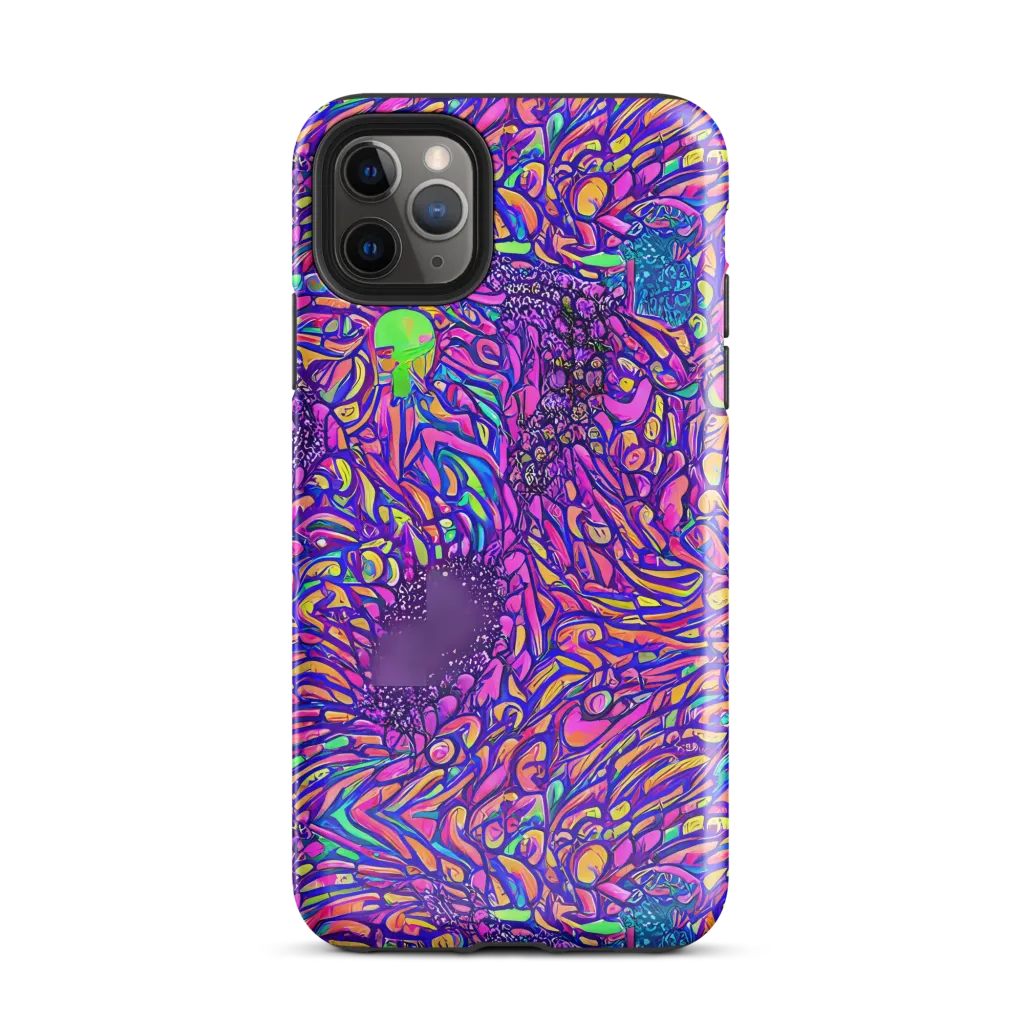 Psychedelic Bloom on Tough Case for iPhone® — Front