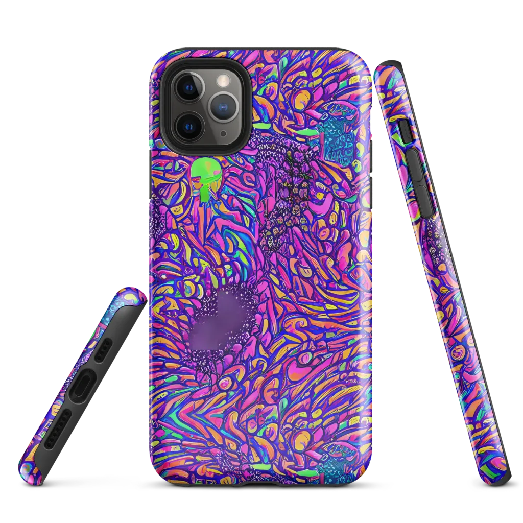 Psychedelic Bloom on Tough Case for iPhone® — Front