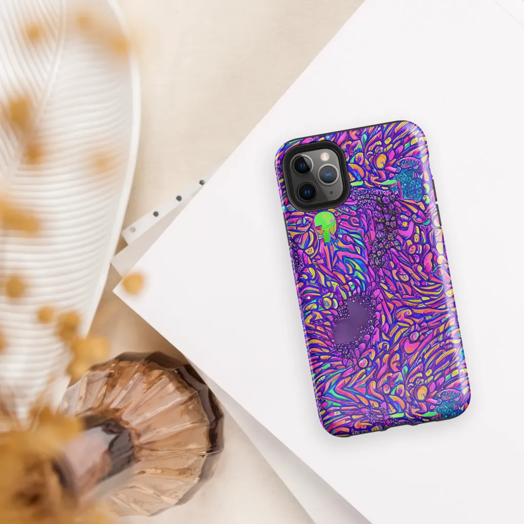 Psychedelic Bloom on Tough Case for iPhone® — Front