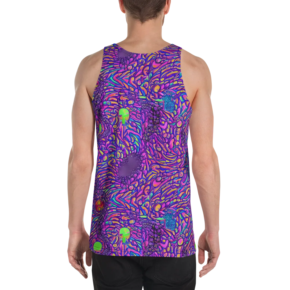 Psychedelic Bloom on Men's Tank Top — Back