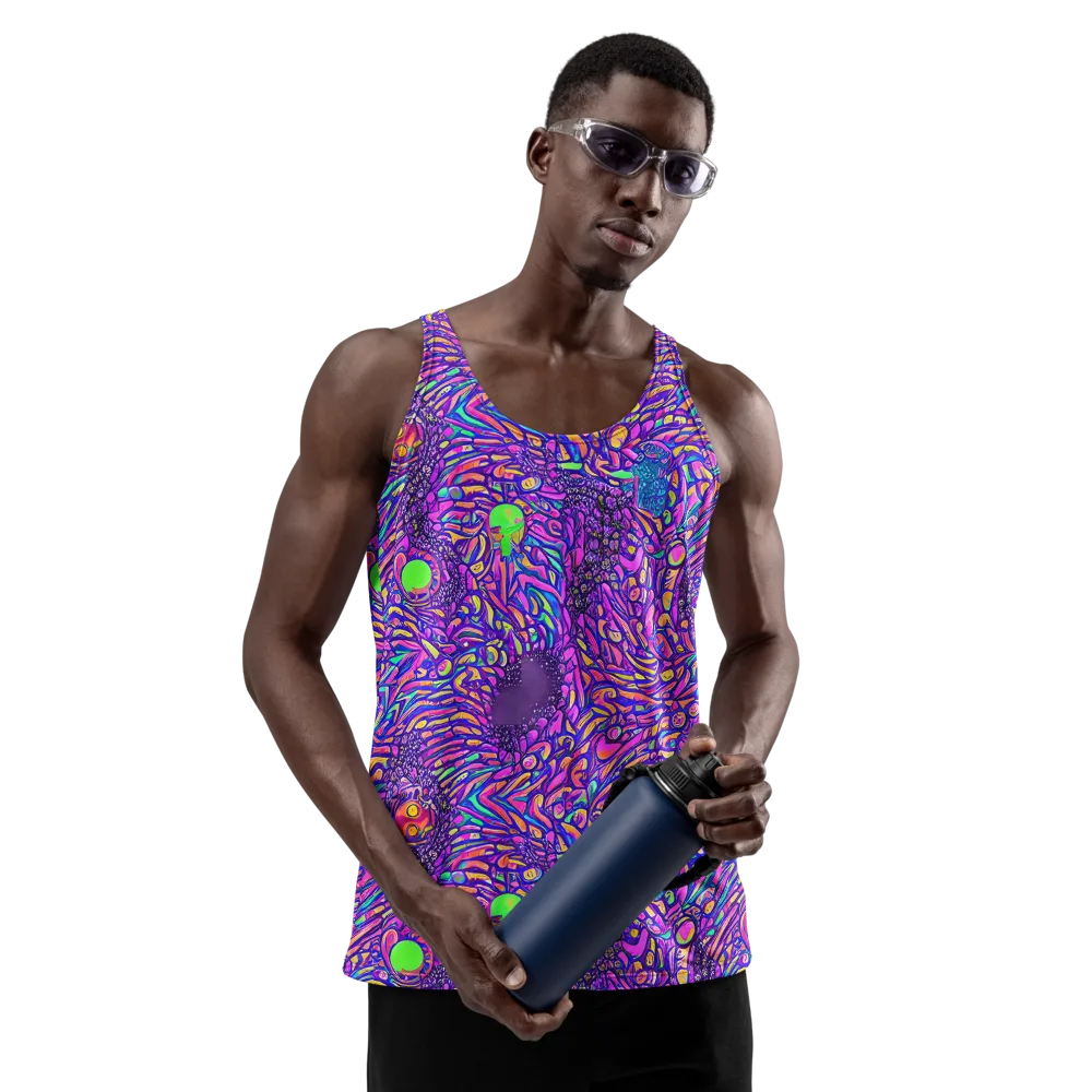 Psychedelic Bloom on Men's Tank Top — Front
