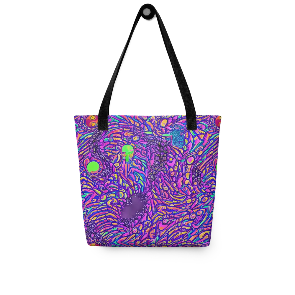 Psychedelic Bloom on Tote Bag — Front