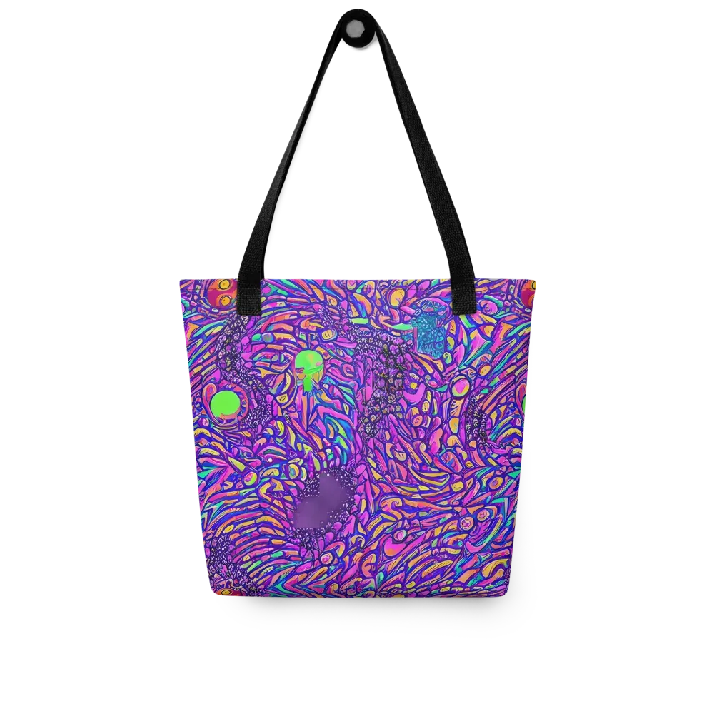 Psychedelic Bloom on Tote Bag — Front