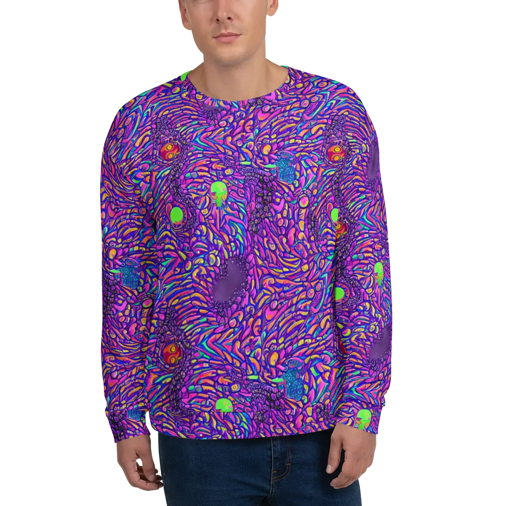 Psychedelic Bloom on Sweatshirt — Front