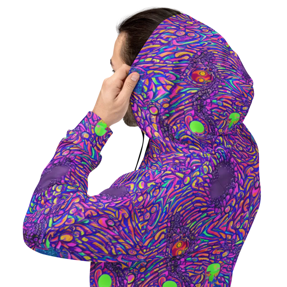 Psychedelic Bloom on Hoodie — Back