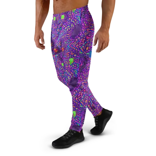 Psychedelic Bloom on a Men's Joggers