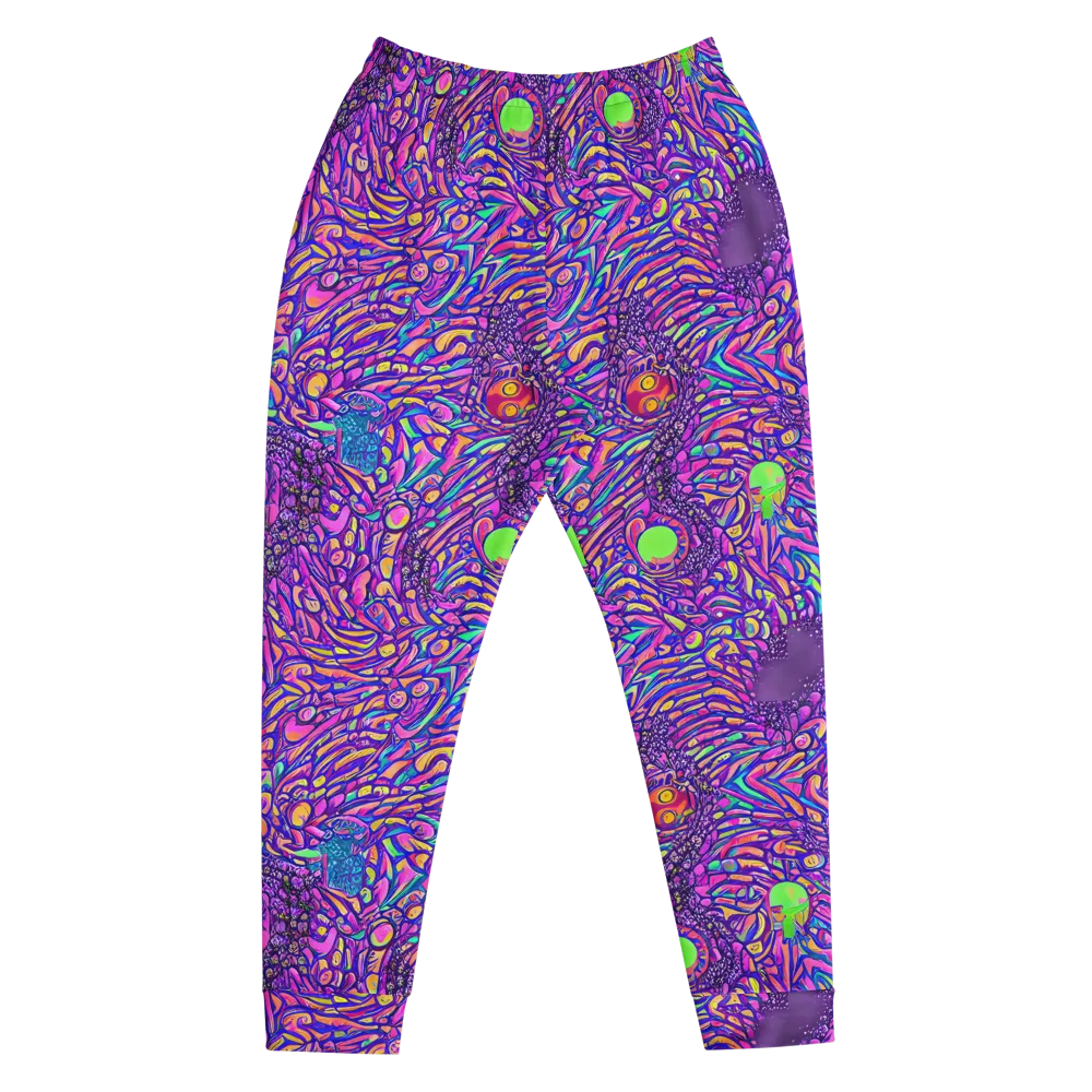 Psychedelic Bloom on Men's Joggers — Front