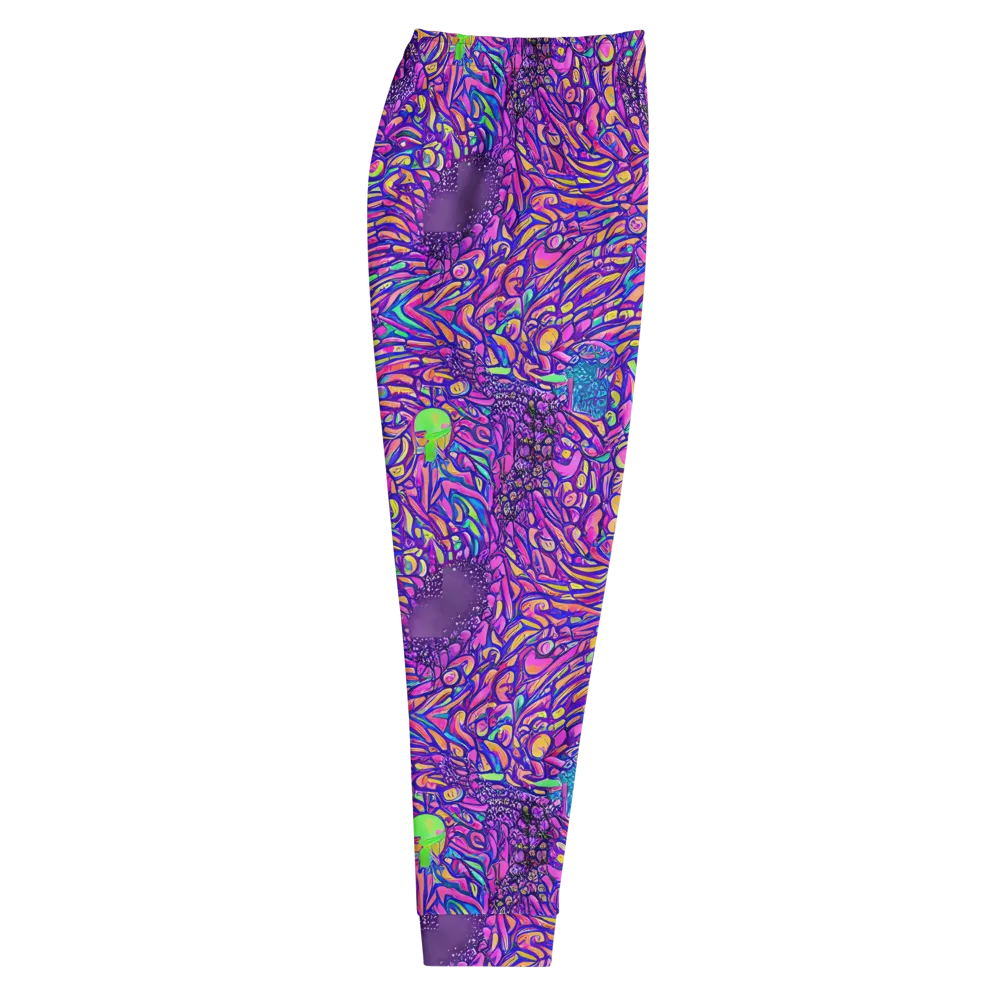 Psychedelic Bloom on Men's Joggers — Right