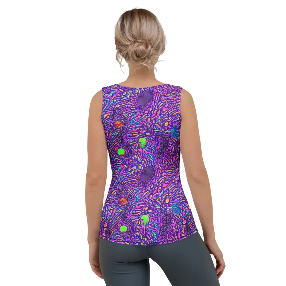 Psychedelic Bloom on Women's Tank Top — Back