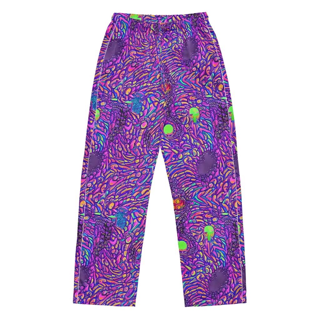 Psychedelic Bloom on Women's Pajama Pants — Front
