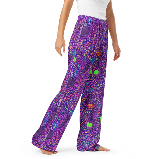 Psychedelic Bloom on a Women's Pajama Pants