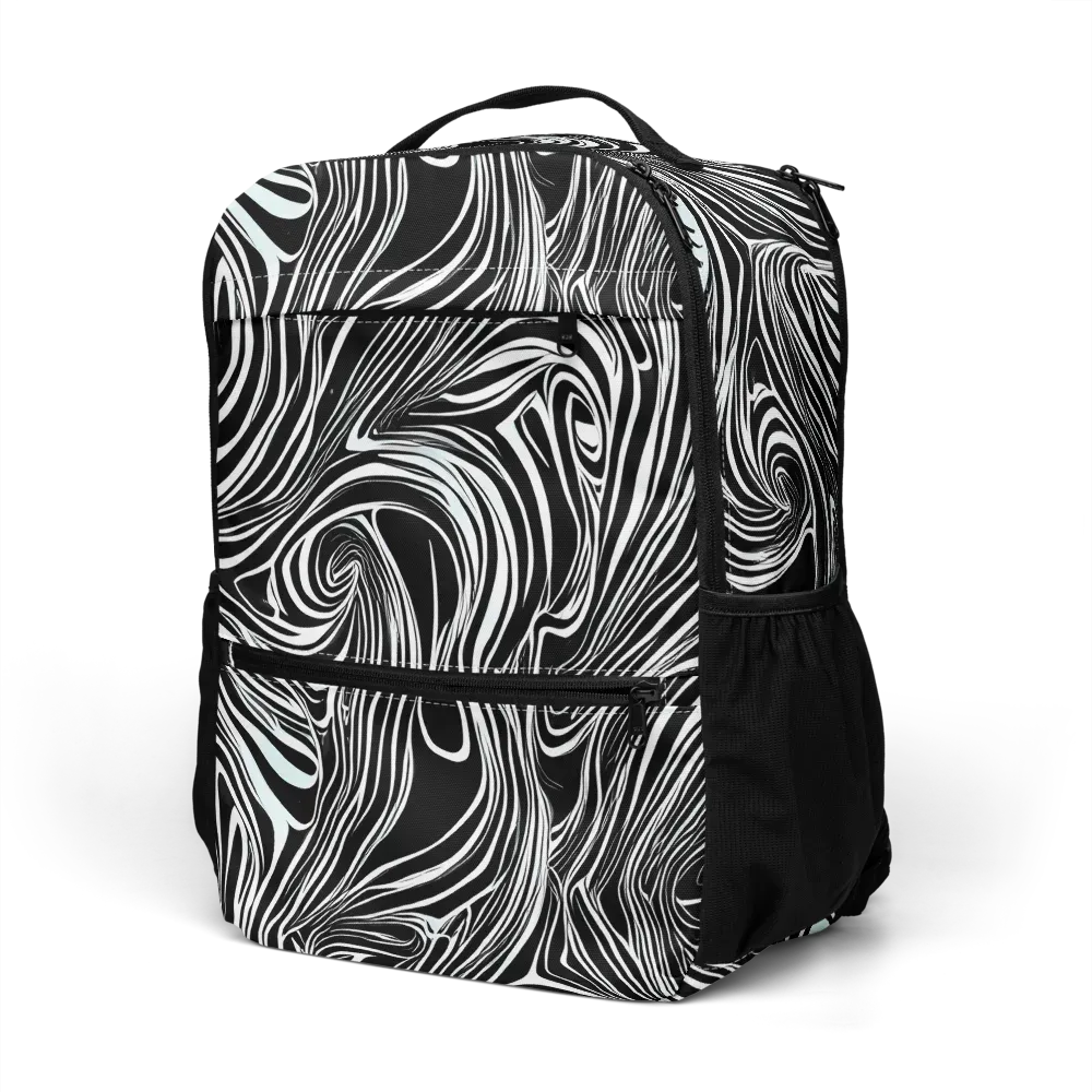 Ivory Vortex on Utility Backpack — Left Front