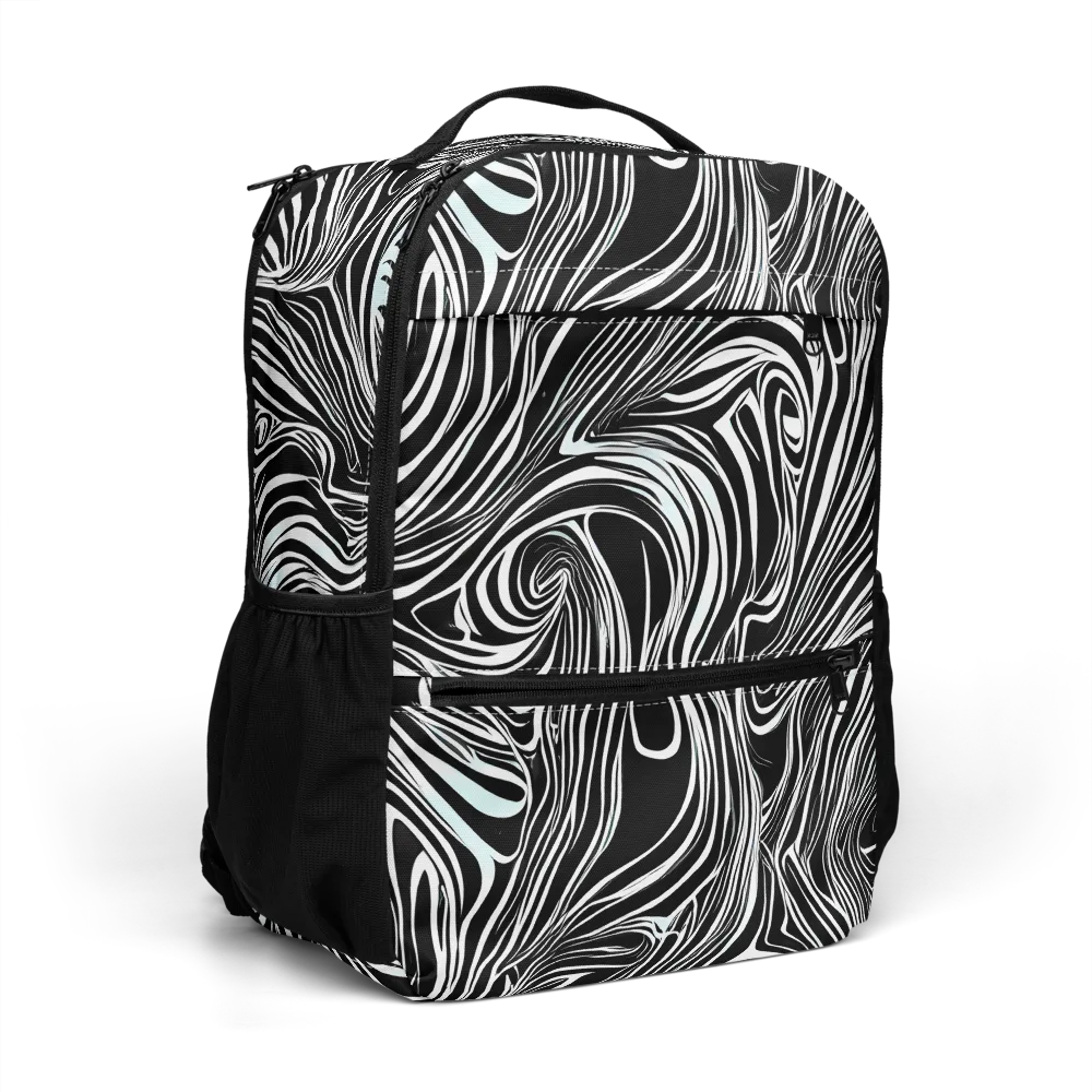 Ivory Vortex on Utility Backpack — Right Front