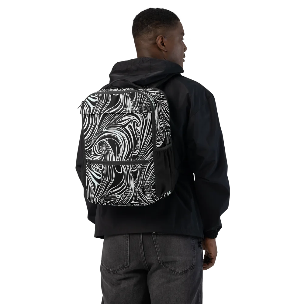 Ivory Vortex on Utility Backpack — Back